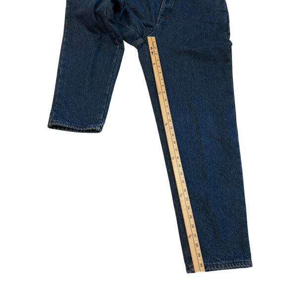Vintage LL Bean Jeans Womens 12 Medium Tall Fleece Lined Straight Leg USA Made - Picture 10 of 12